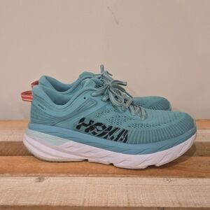 Hoka One One Bondi 7 Running Sneakers Aquarelle Ice Water Blue